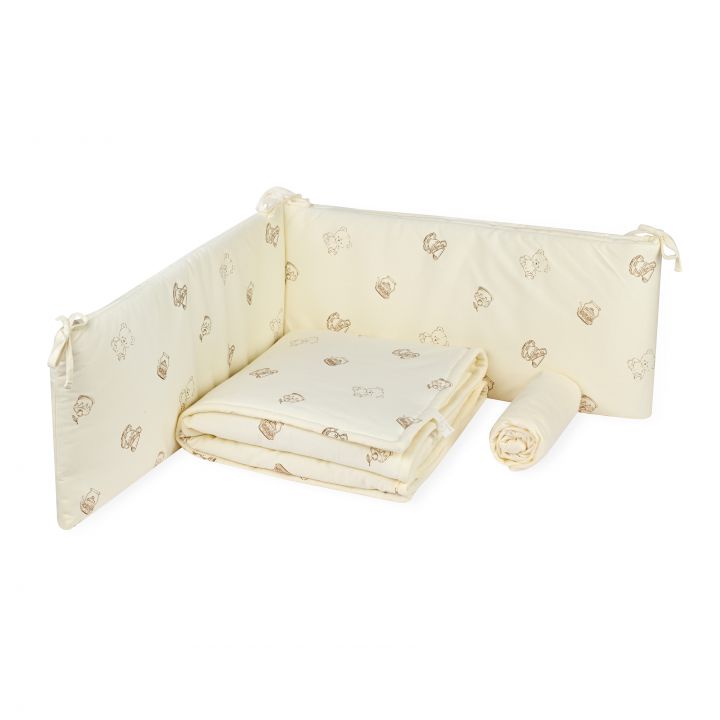 סט מצעים למיטת תינוק Teddy