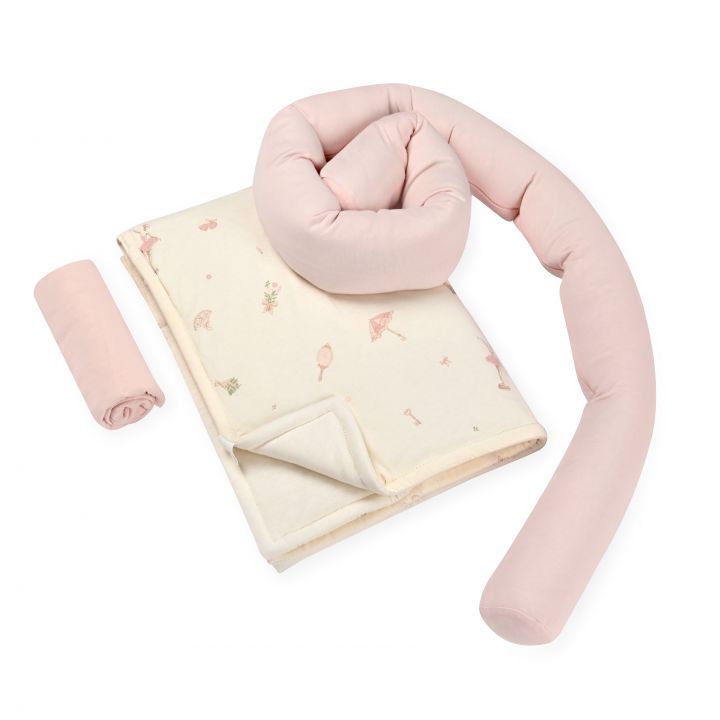 סט עריסה עם כרית נחשוש Pink Ballerina
