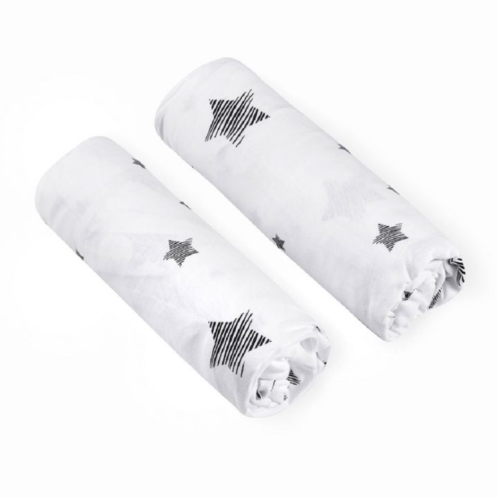 זוג סדינים למיטה כוכבים שחור