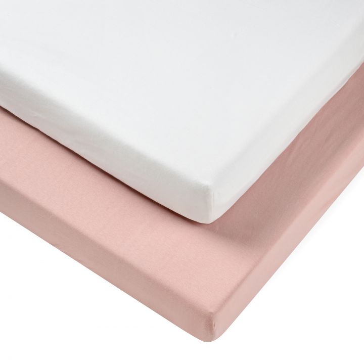 זוג סדינים מיטה ג’רזי ורוד mountain