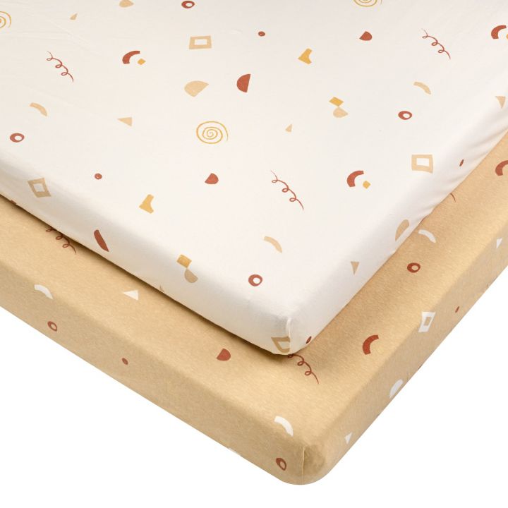 זוג סדינים לעגלה גיאומטרי