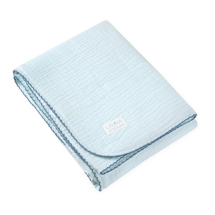 שמיכת טטרא כחולה 75X100 cozy