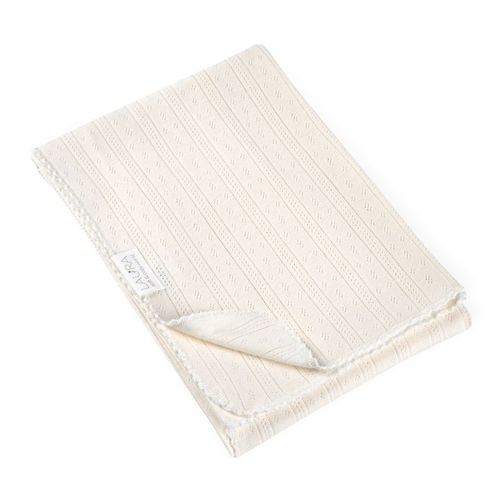 שמיכת פוינטל off-white 75X100 cozy