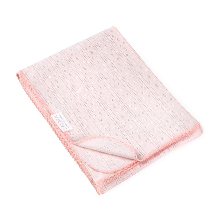 שמיכת פוינטל ורוד 75X100 cozy