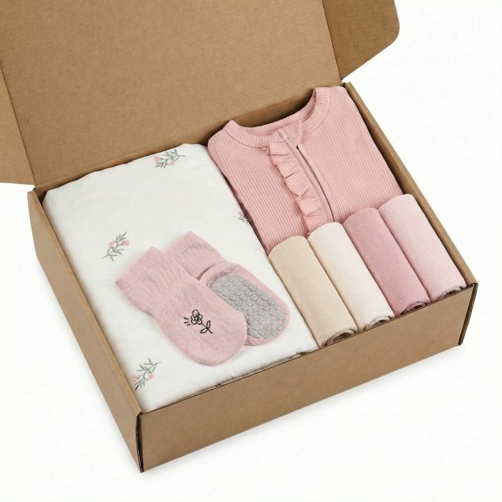 מארז מתנה ליולדת פרחוני