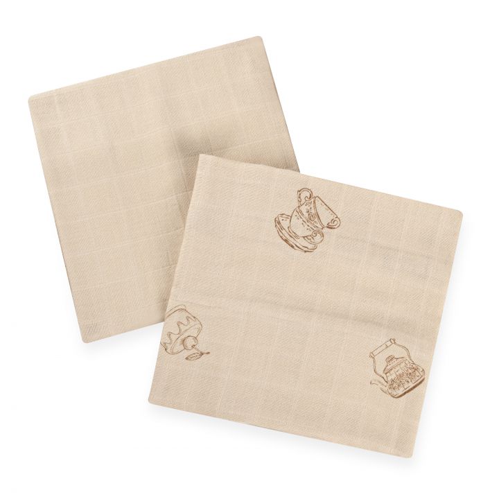 זוג חיתולי במבוק 60*60 ס”מ Teddy bear