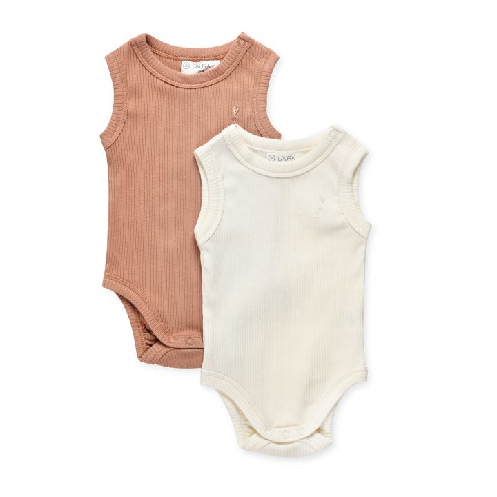 מארז 2 בגדי גוף Organic ללא שרוול