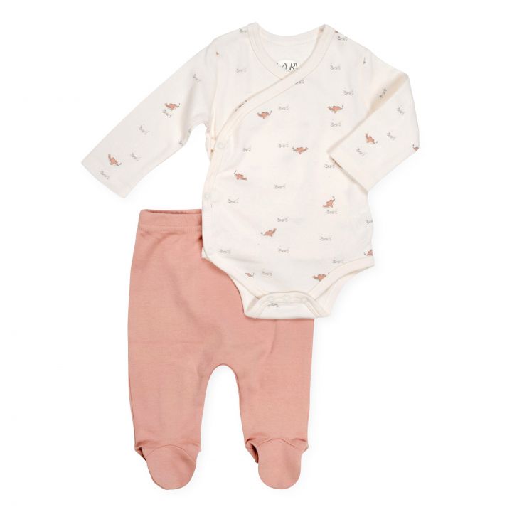 מארז בגד גוף ורגלית סגורה דולפין 0-3