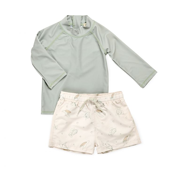 בגד ים 2 חלקים בנים צבי ים