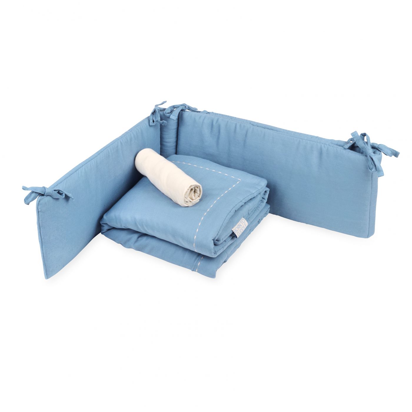 סט מצעים למיטת תינוק CUDDLE חלק