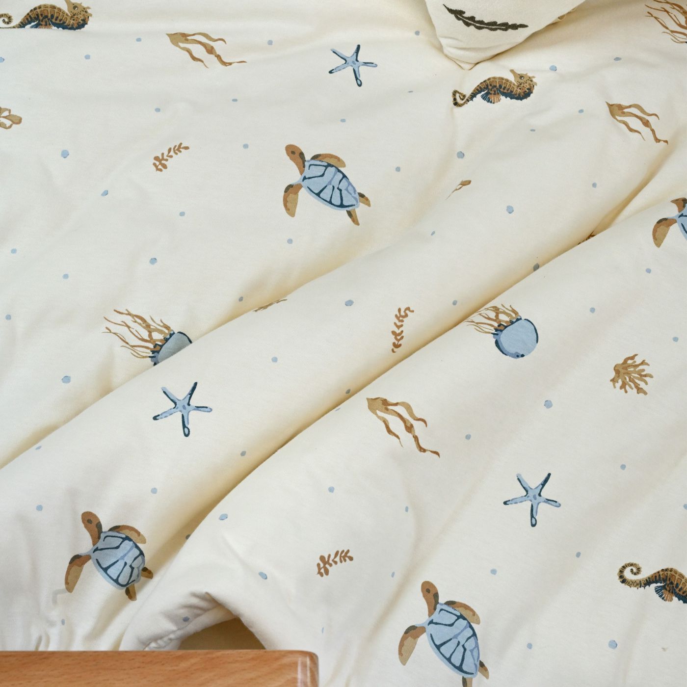 סט מצעים למיטת תינוק Sea Life