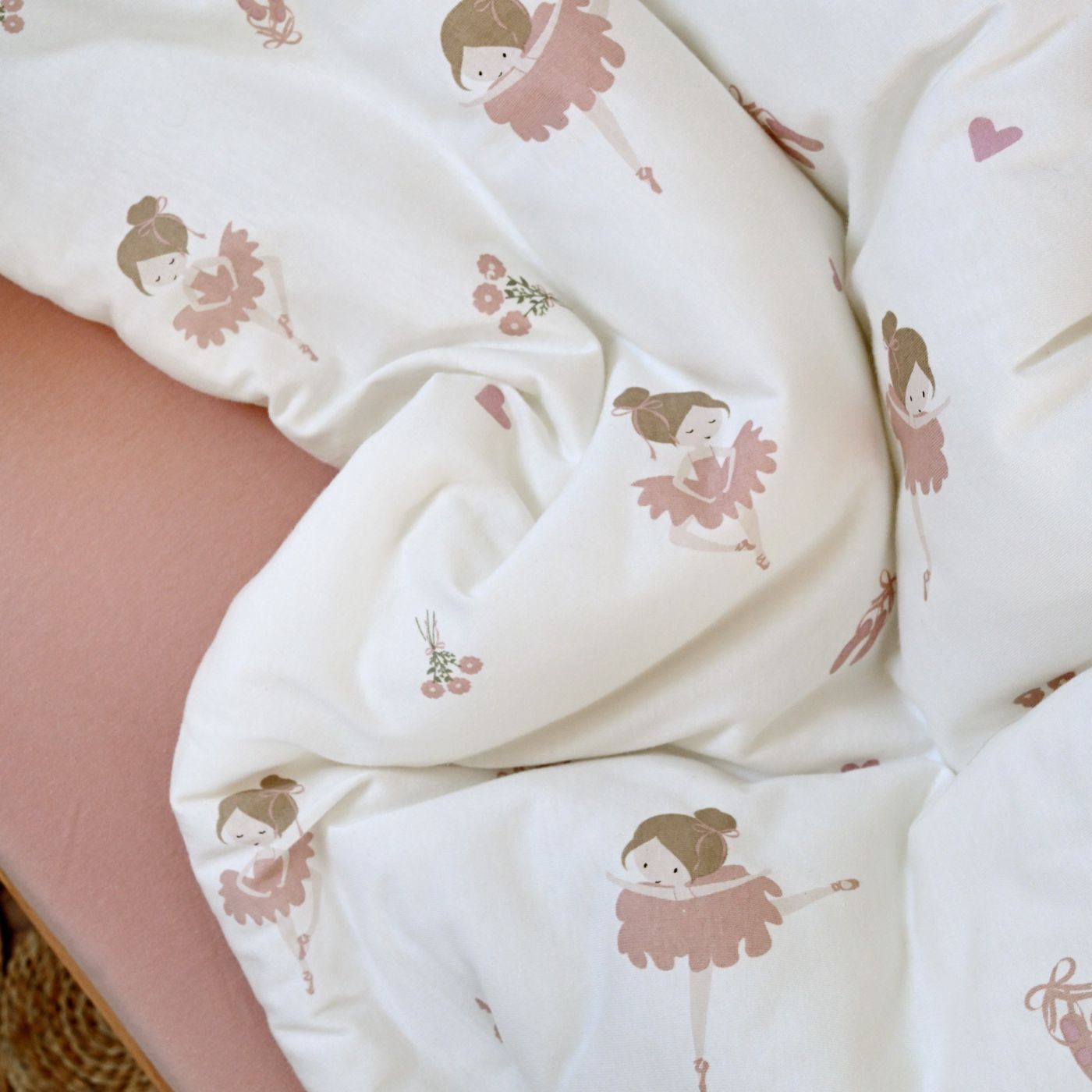 סט מצעים למיטת תינוק Ballerina