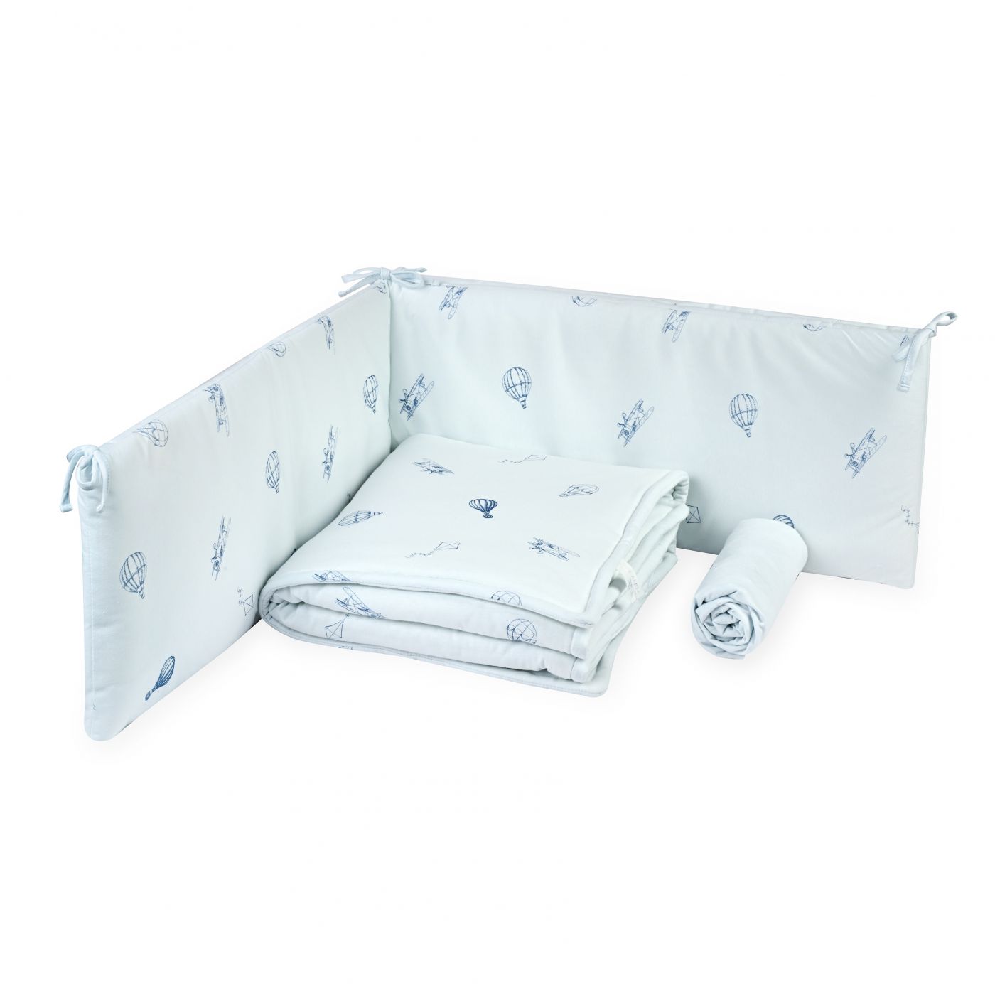 סט מצעים למיטת תינוק Hot Air Balloon