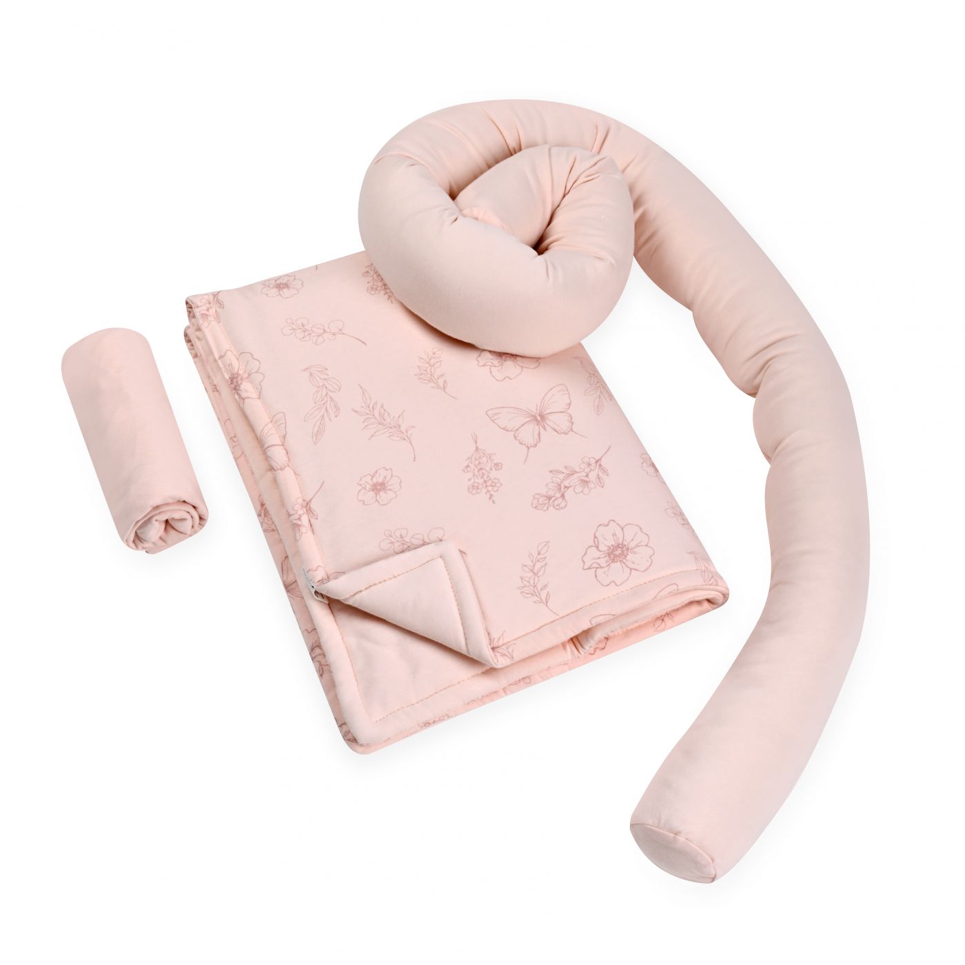 סט מצעים לעריסה עם כרית נחשוש Spring