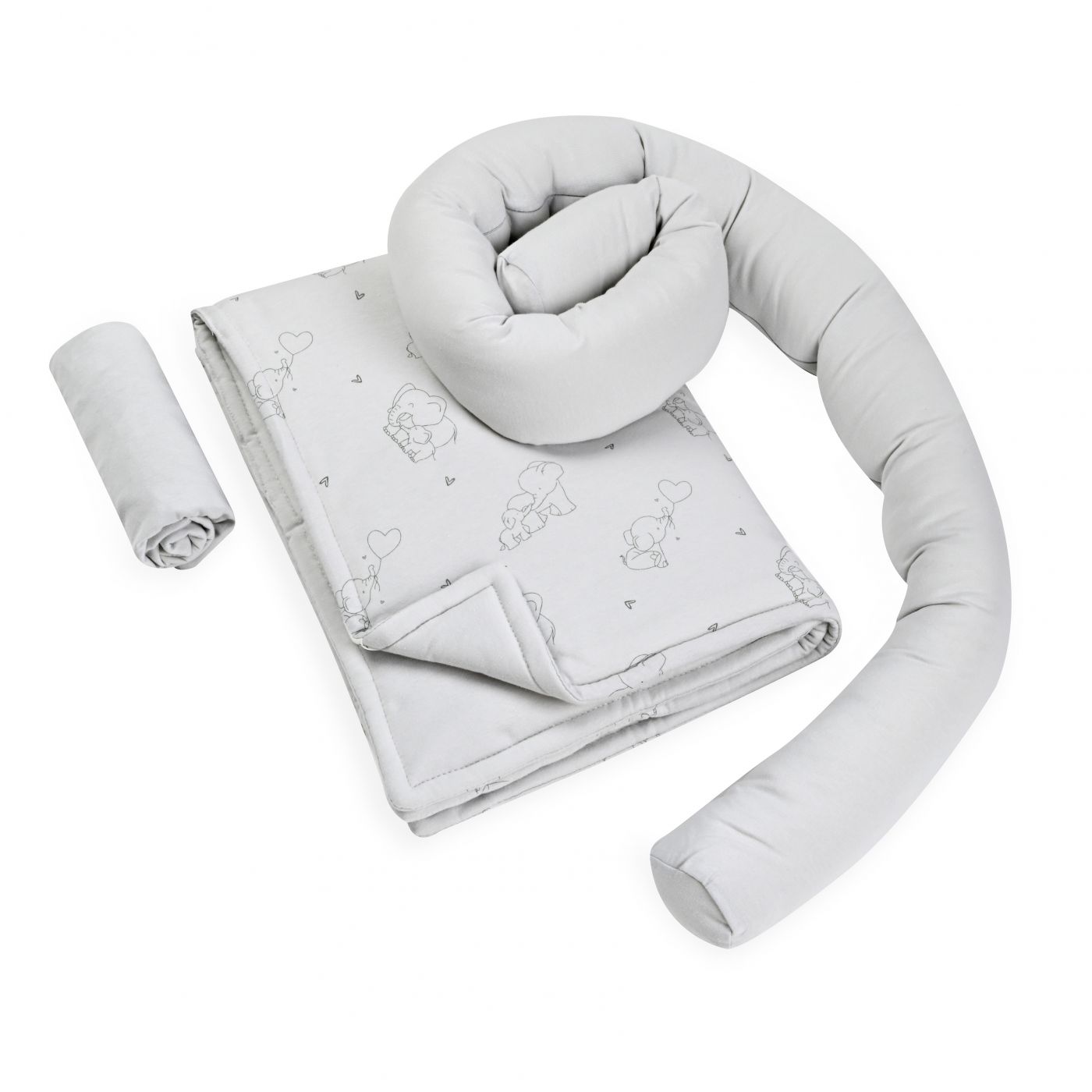 סט מצעים לעריסה Elephant