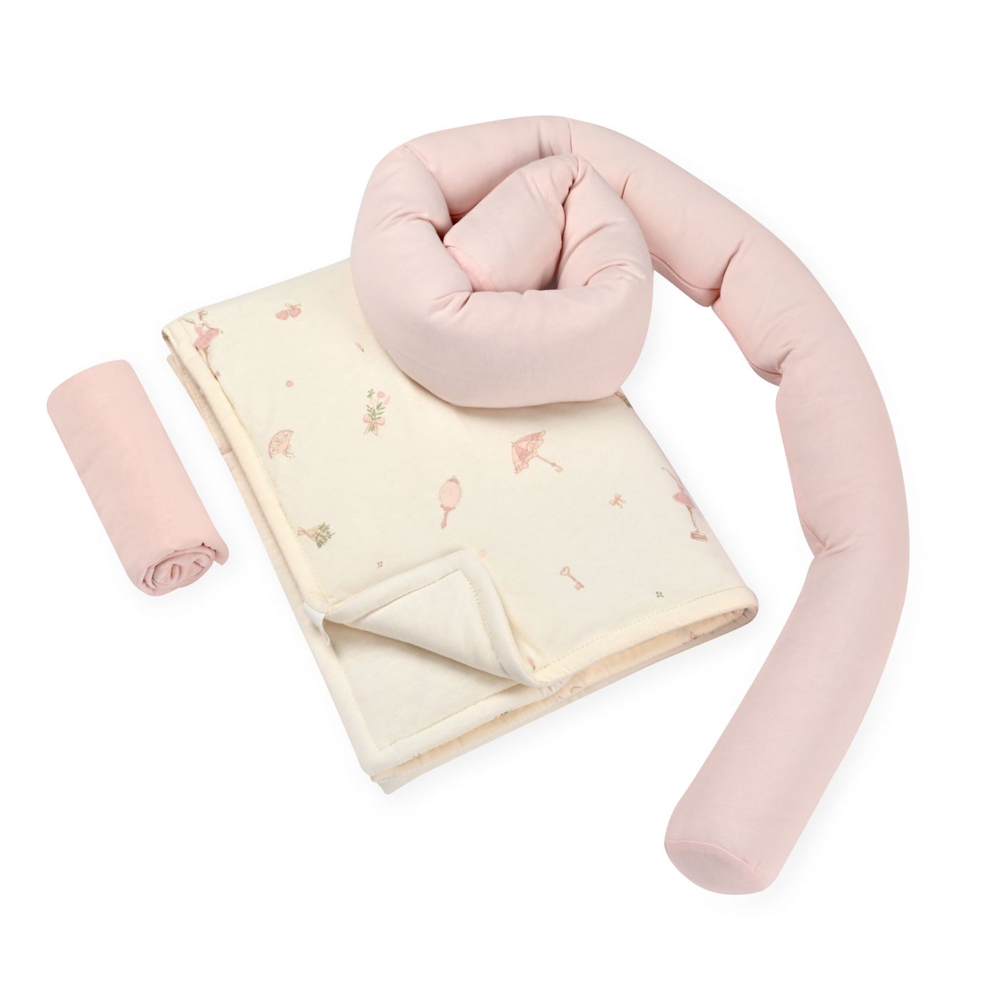 סט עריסה עם כרית נחשוש Pink Ballerina
