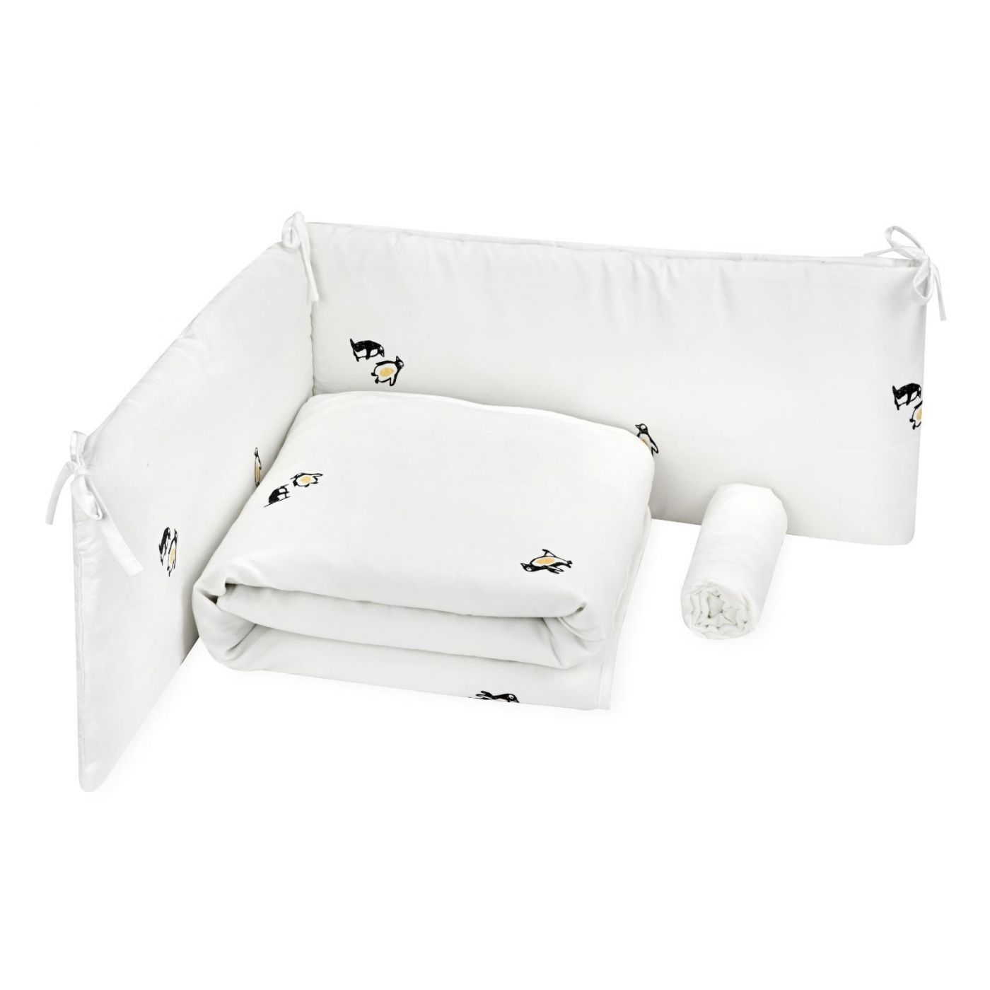 סט למיטת מטר פינגווין מודפס