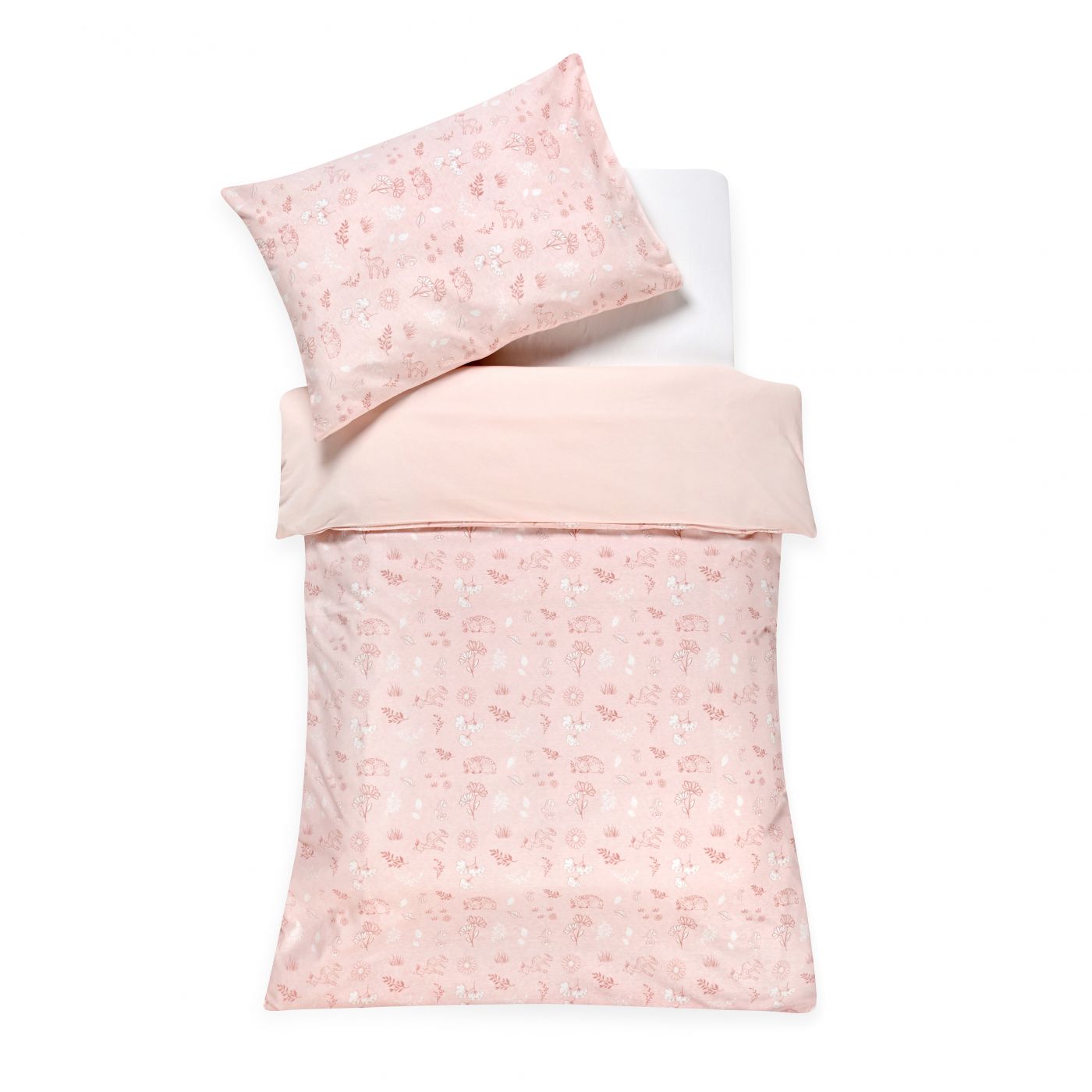 סט מצעים למיטת מעבר Pink deer