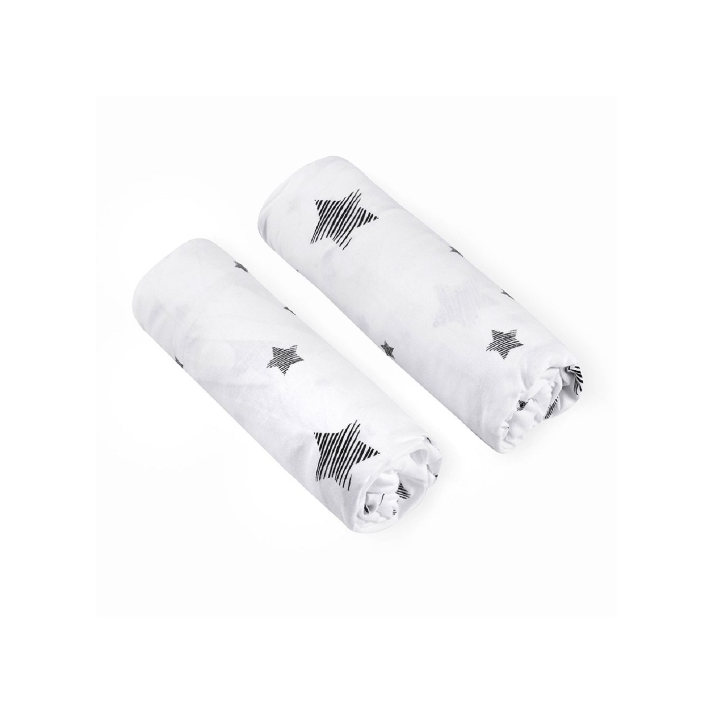 זוג סדינים למיטה כוכבים שחור