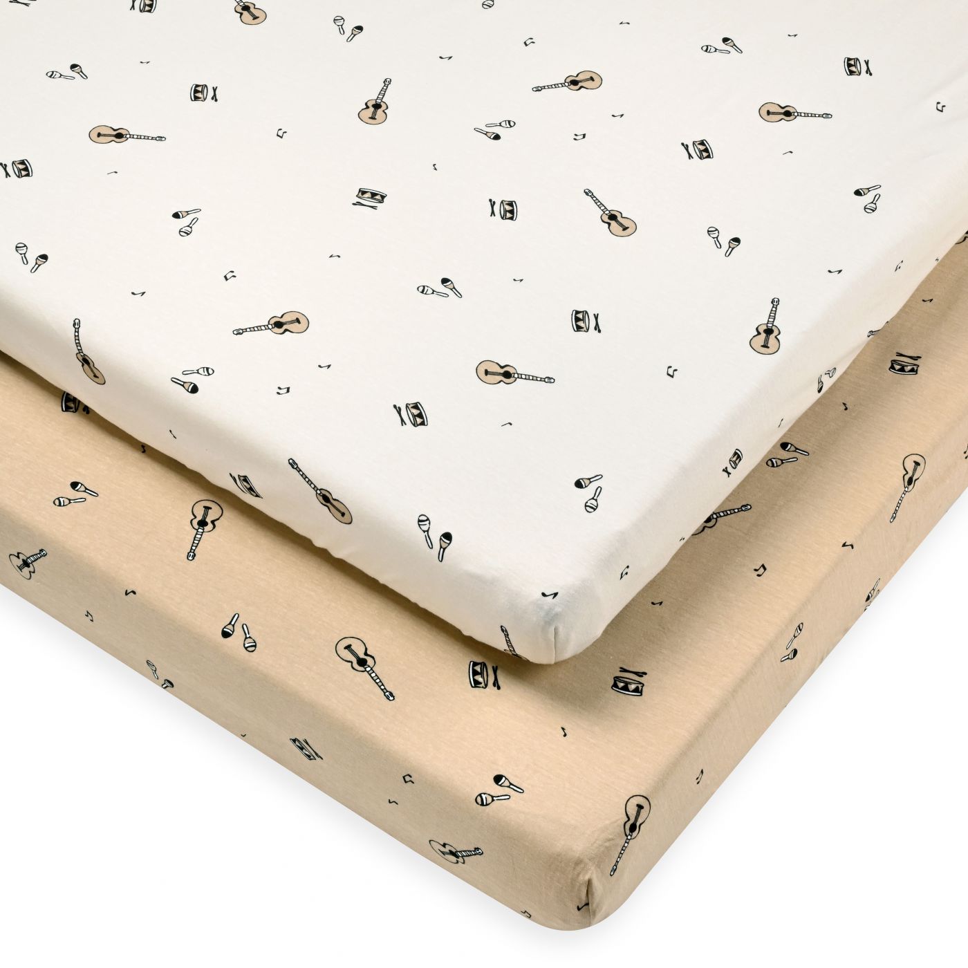 זוג סדינים למיטה מיוזיק