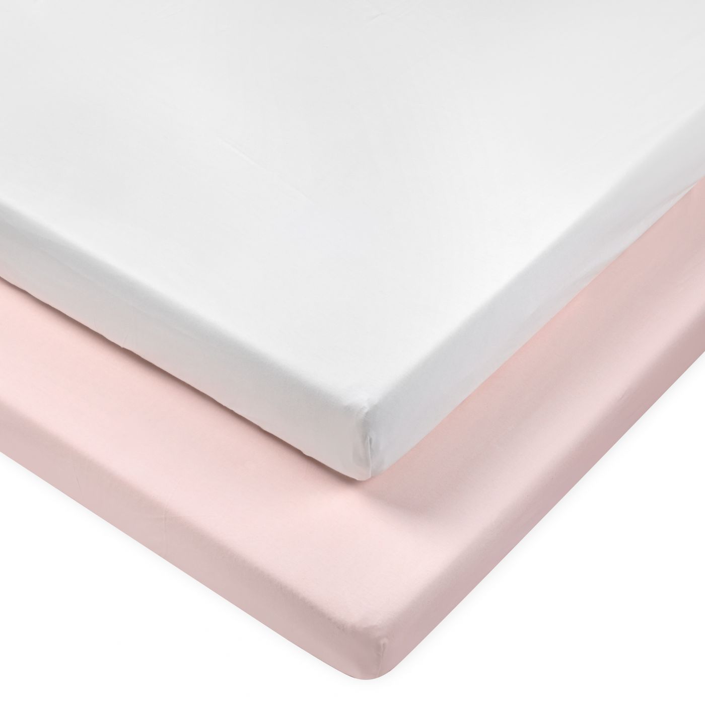 זוג סדינים עריסה ג’רזי ורוד cozy