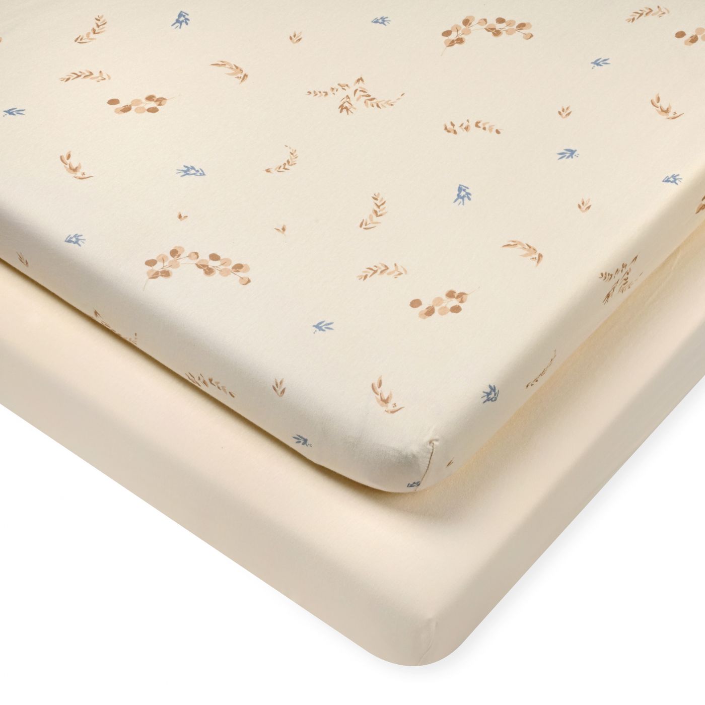 זוג סדינים לעגלה עלים WASH