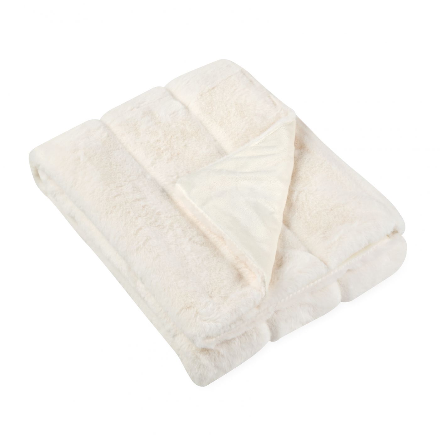 שמיכה פרוותית חלקה mountain לבנה 75/100 ס”מ