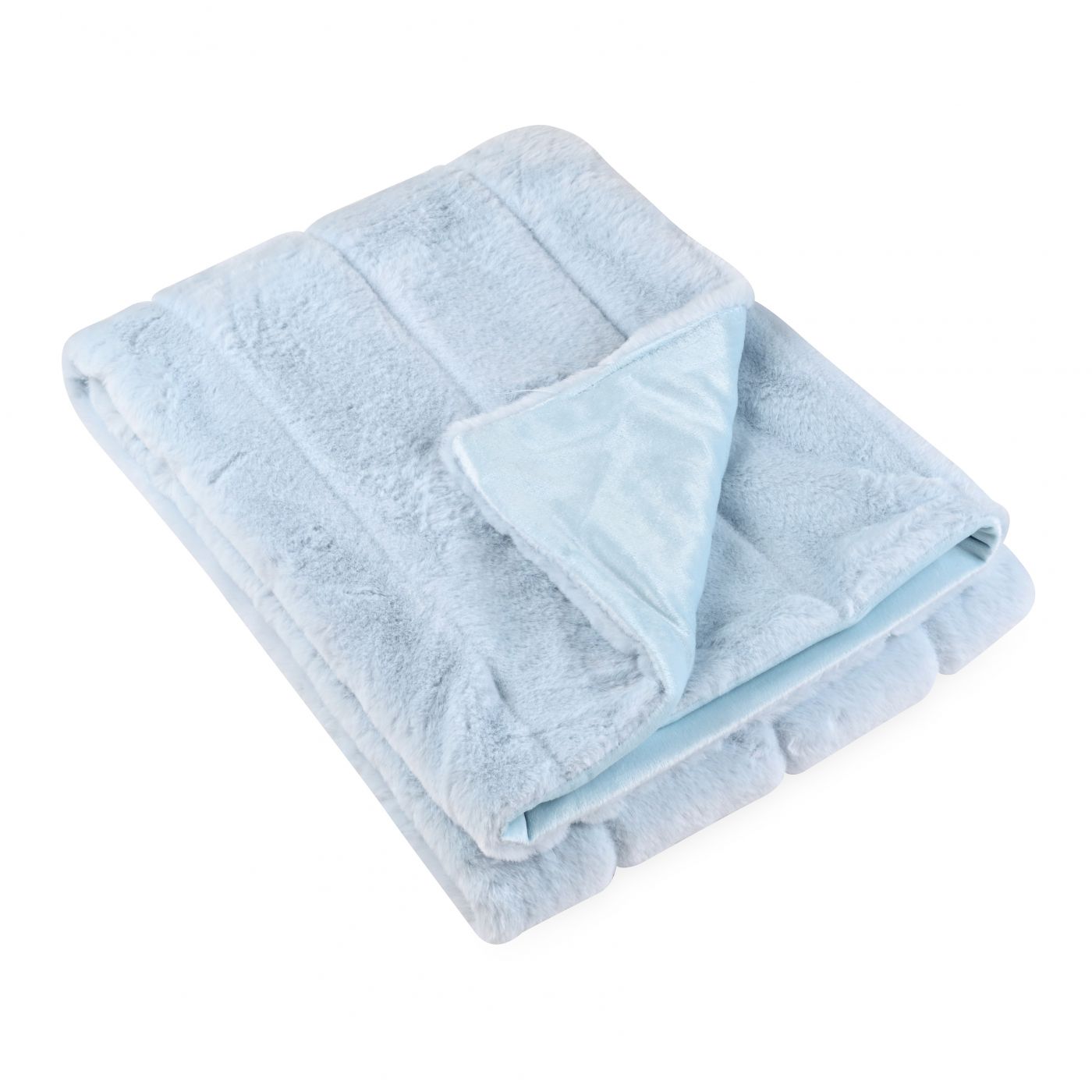 שמיכה קטיפתית חלקה mountain תכלת 80/120 ס”מ