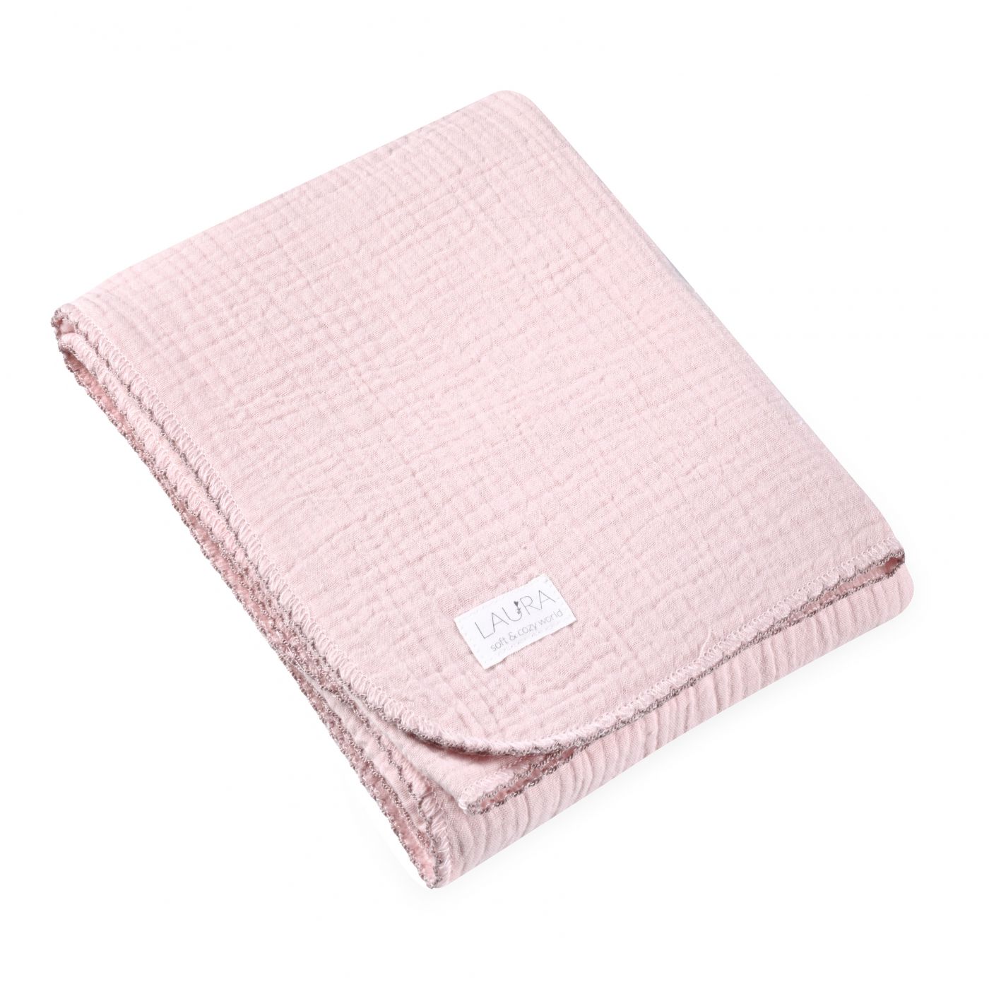 שמיכת טטרא ורודה 75X100 cozy