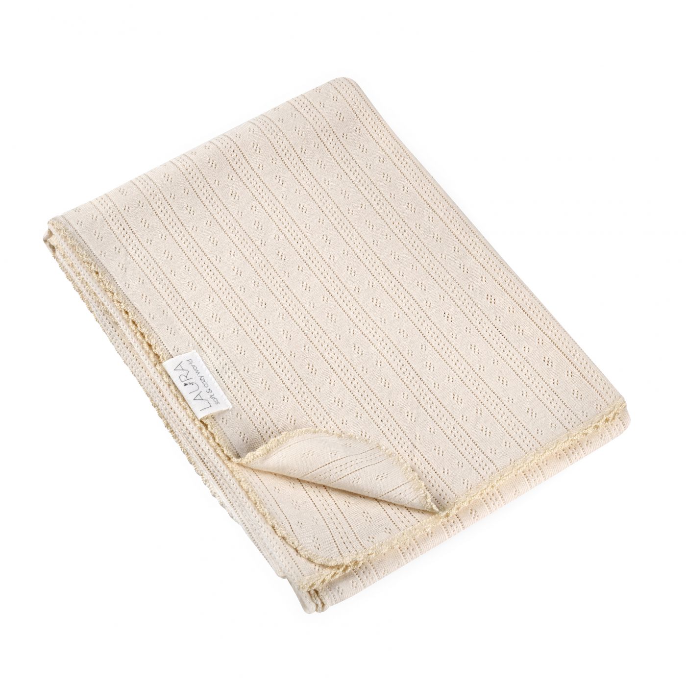 שמיכת פוינטל בז’ 75X100 cozy