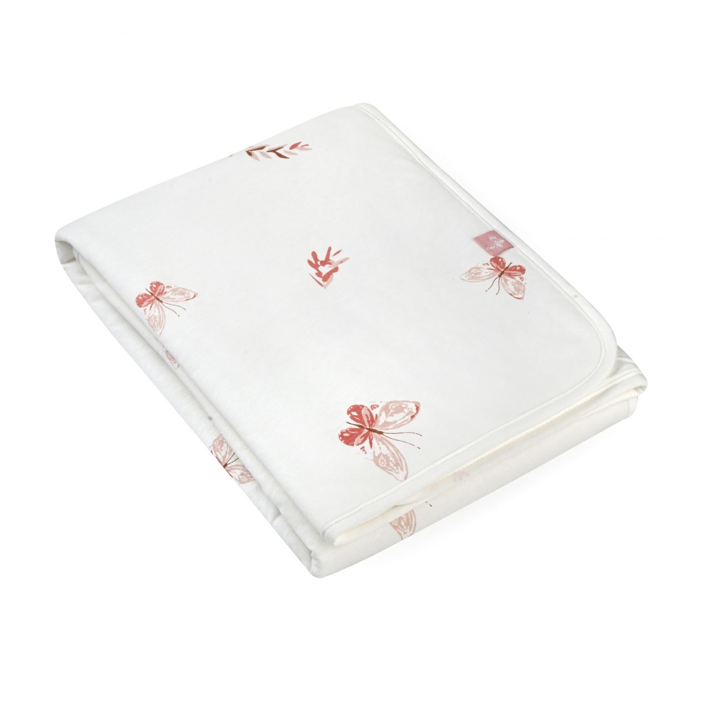 שמיכת טריקו 100X75 ס”מ פרפרים ורודים