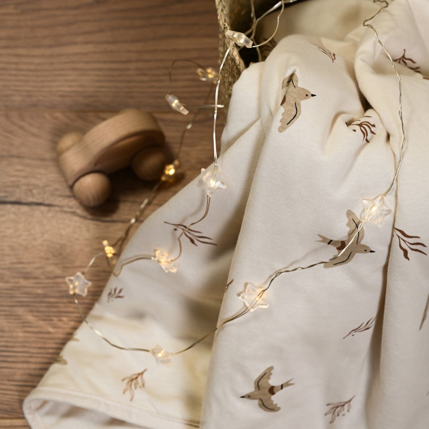 שמיכת טריקו עם מילוי 100X75 ס”מ ציפורים נודדות