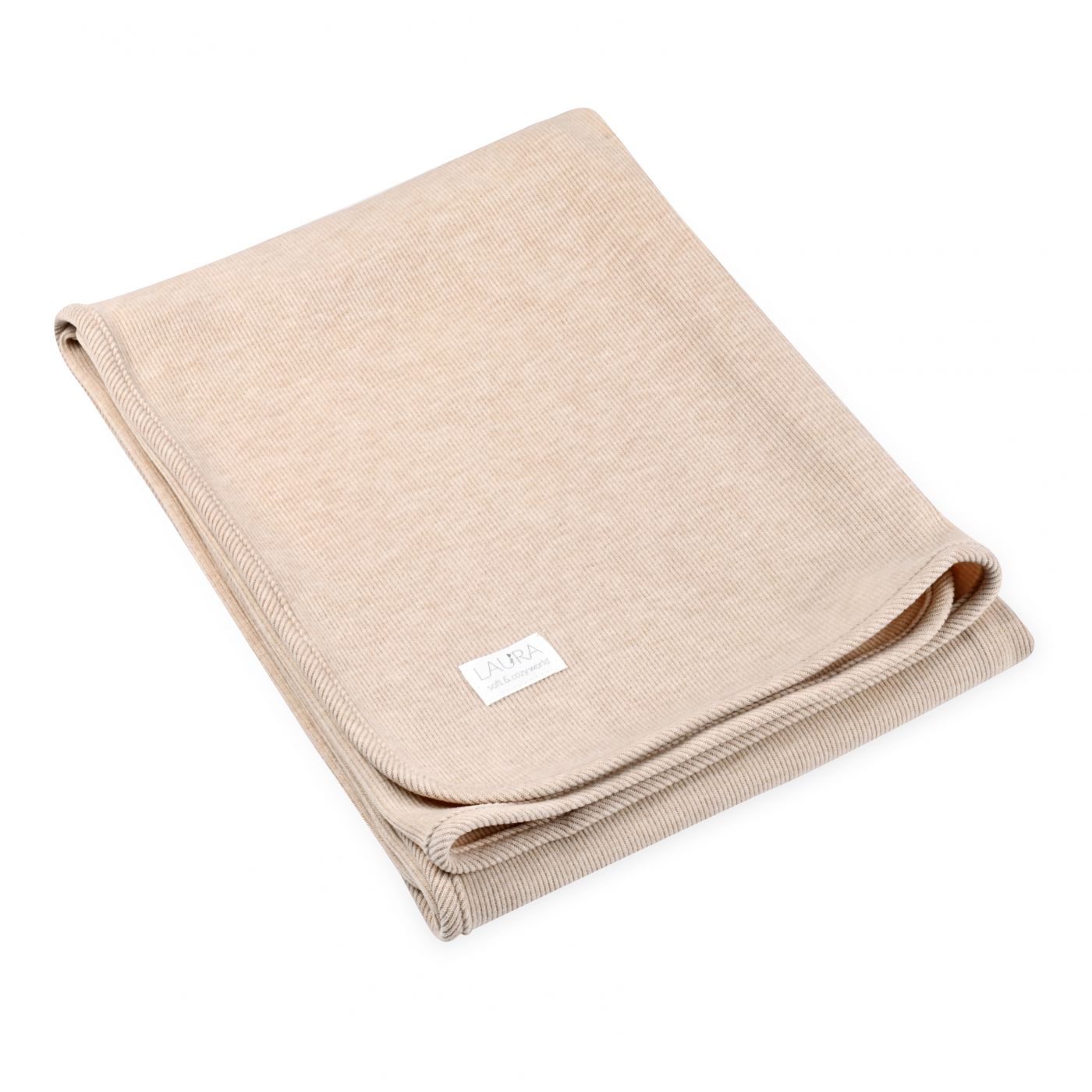 שמיכת קיץ סטריפ בז’ 75/100 ס”מ