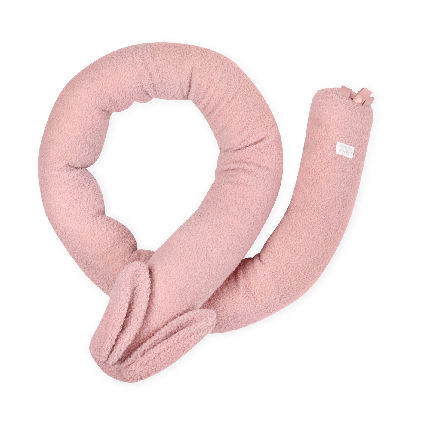 כרית נחשוש עם אוזניים טדי ורוד