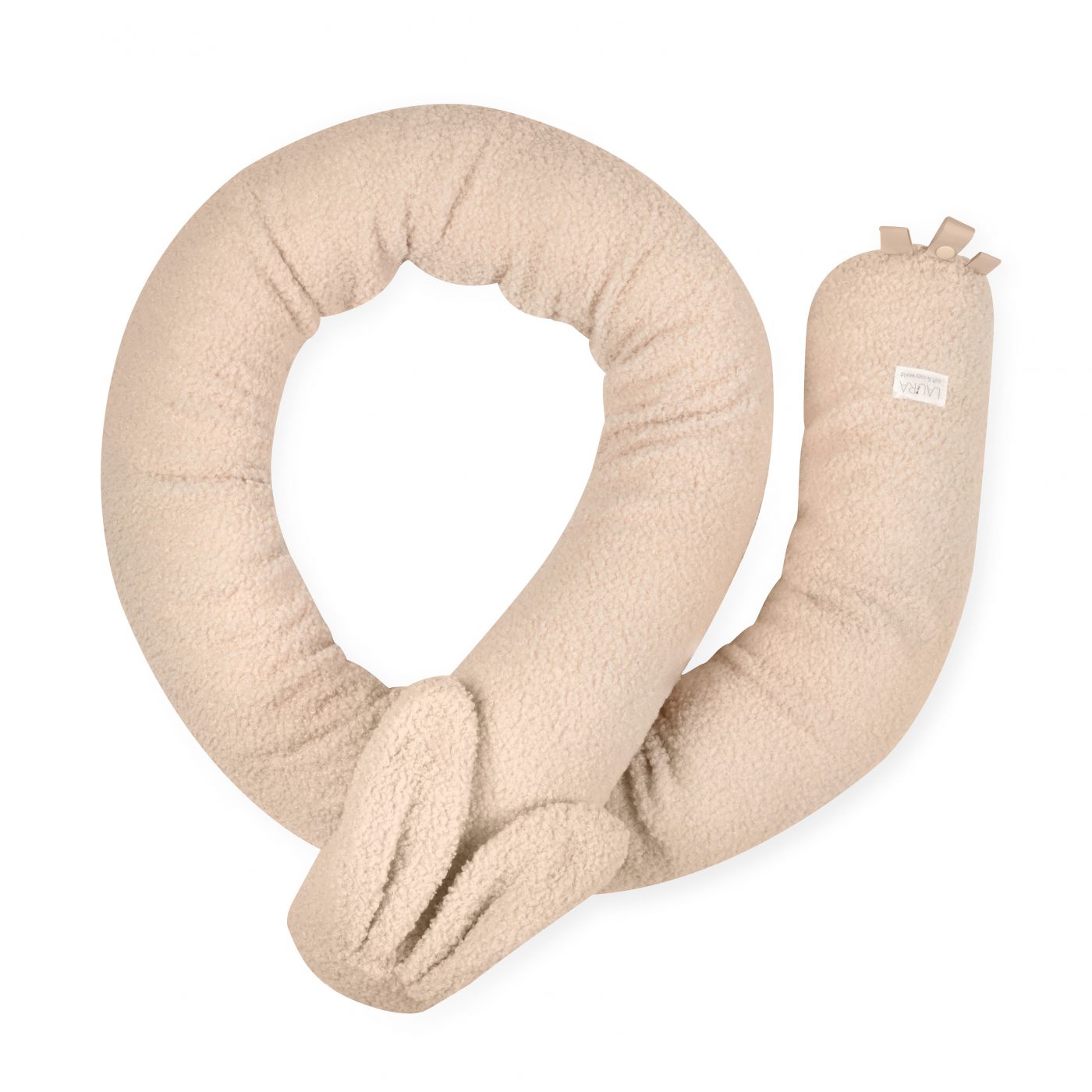 כרית נחשוש עם אוזניים טדי בז’