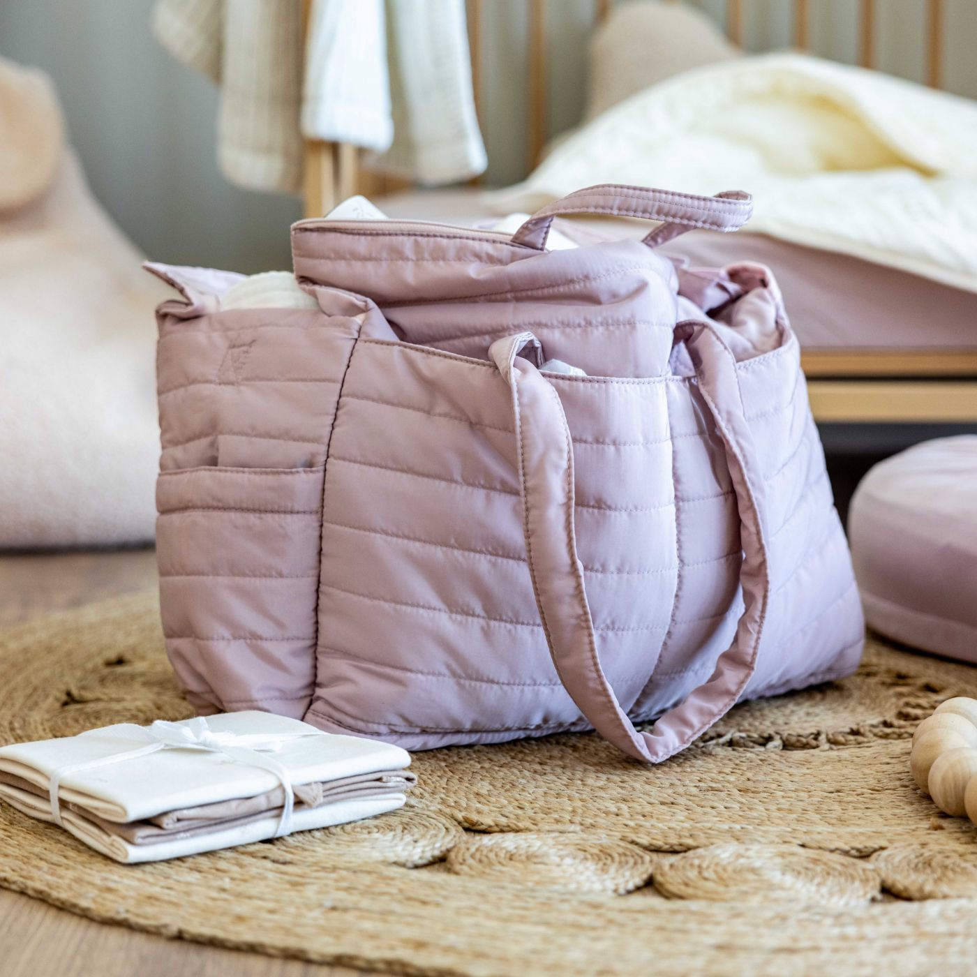 תיק החתלה קווילט חלק