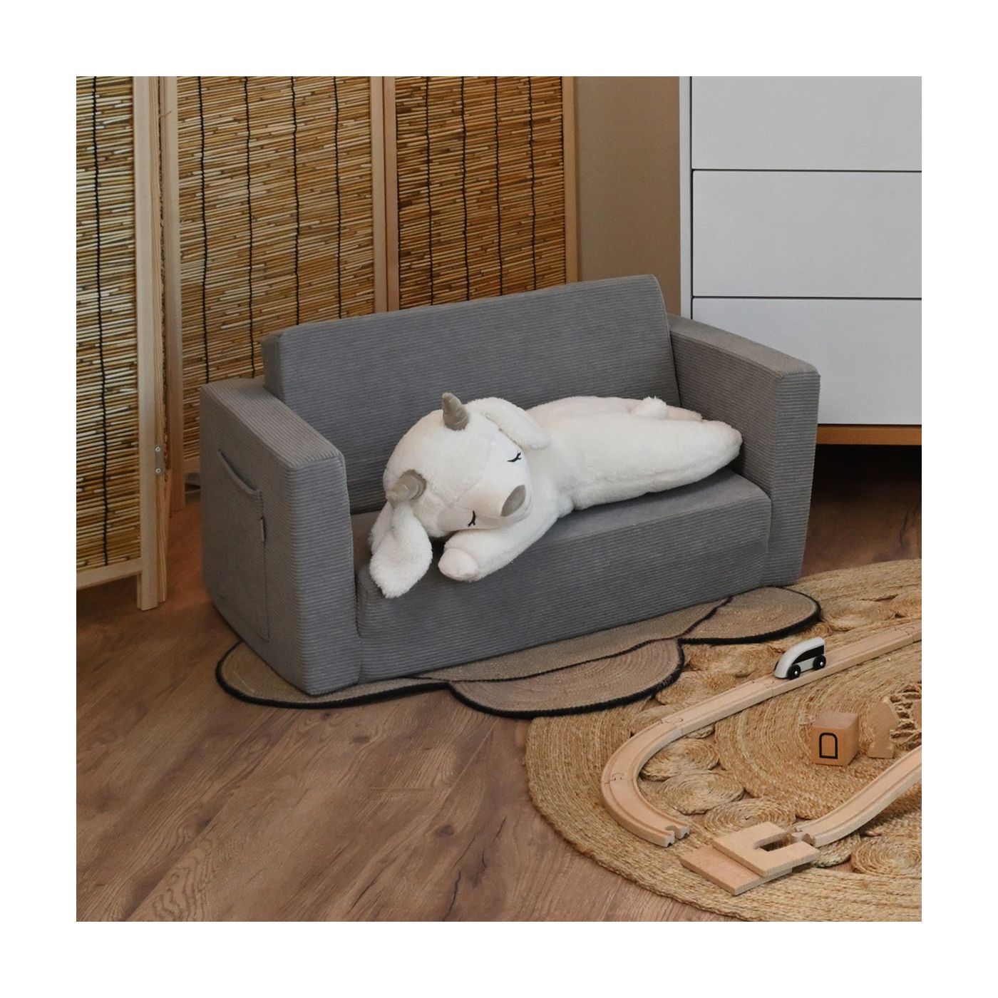 ספפה קורדורוי אפור