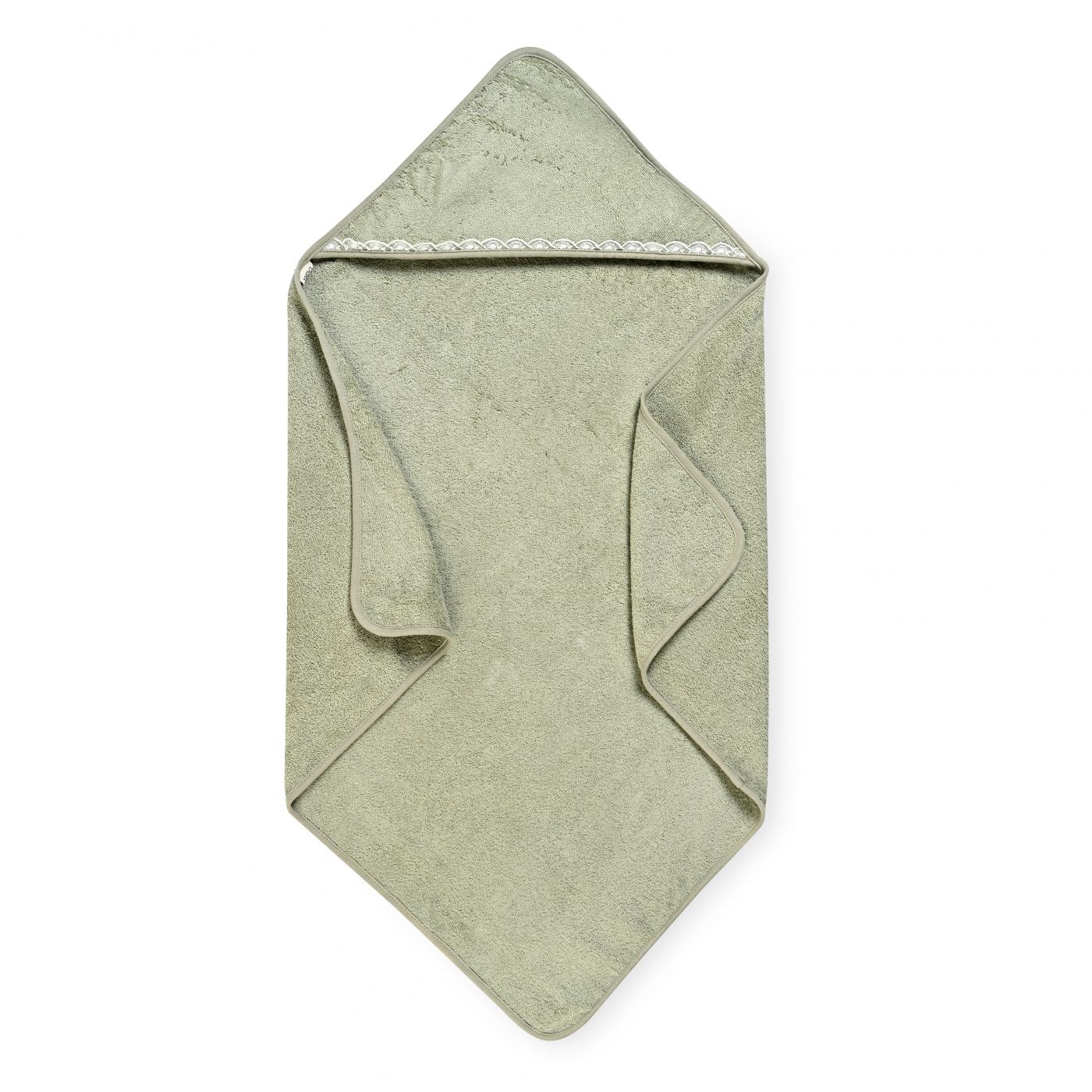 מגבת כובע תחרה ירוקה