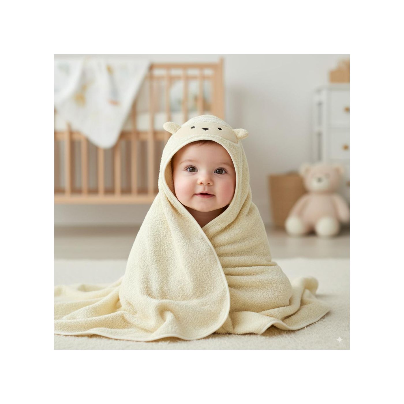 מגבת כובע וקשירה טלה