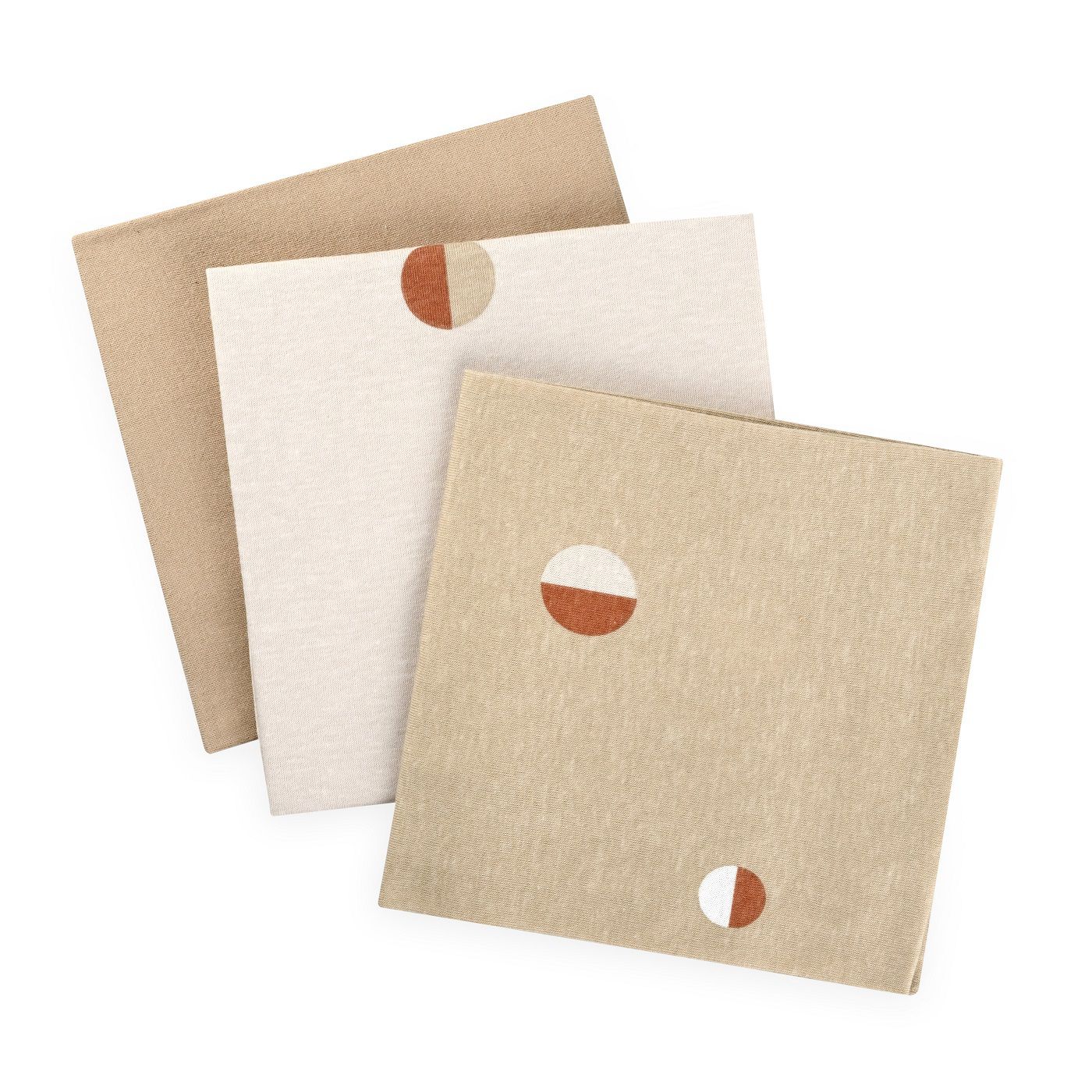 שלישיית חיתולי טריקו עיגולים