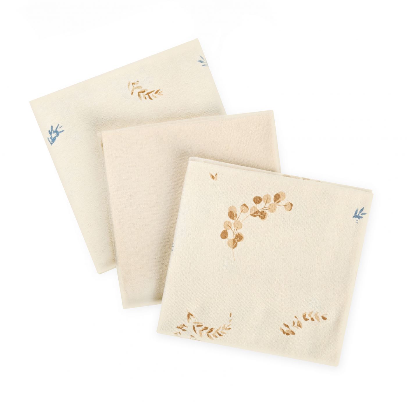 שלישיית חיתולי טריקו 70*70 עלים WASH