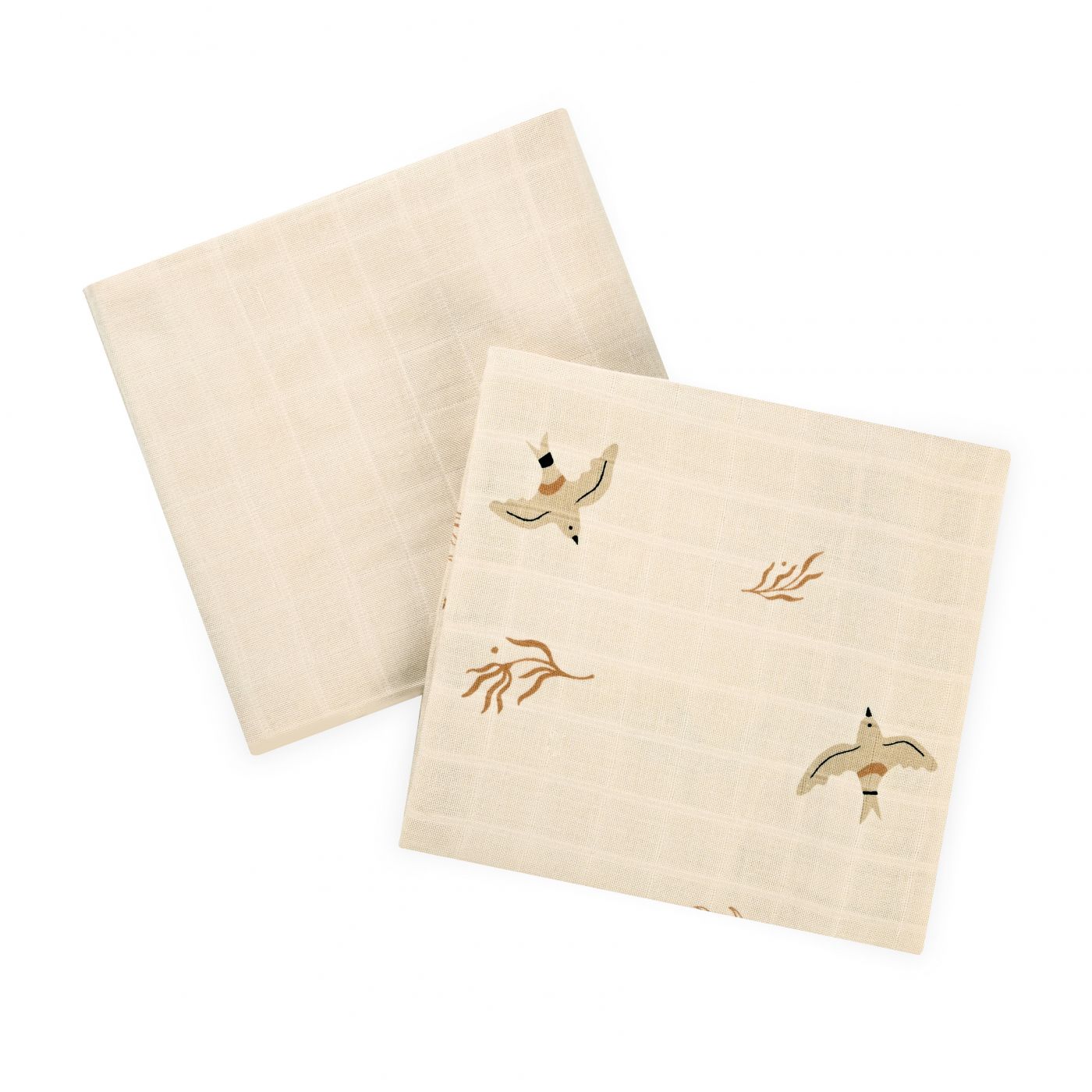 זוג חיתולי במבוק 60*60 ציפורים נודדות