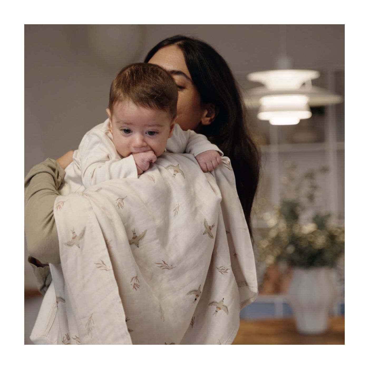 זוג חיתולי במבוק 60*60 ציפורים נודדות