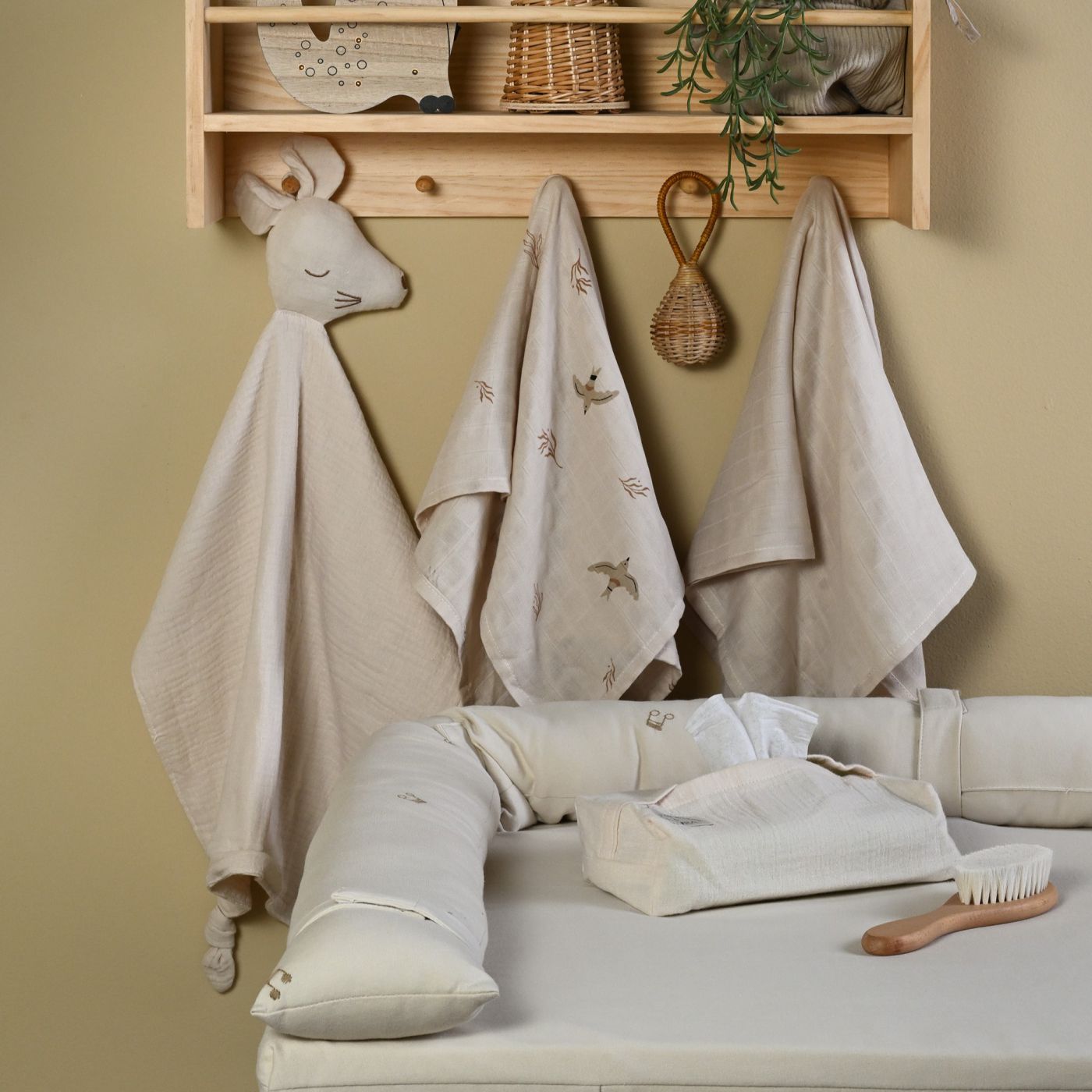 זוג חיתולי במבוק 60*60 ציפורים נודדות