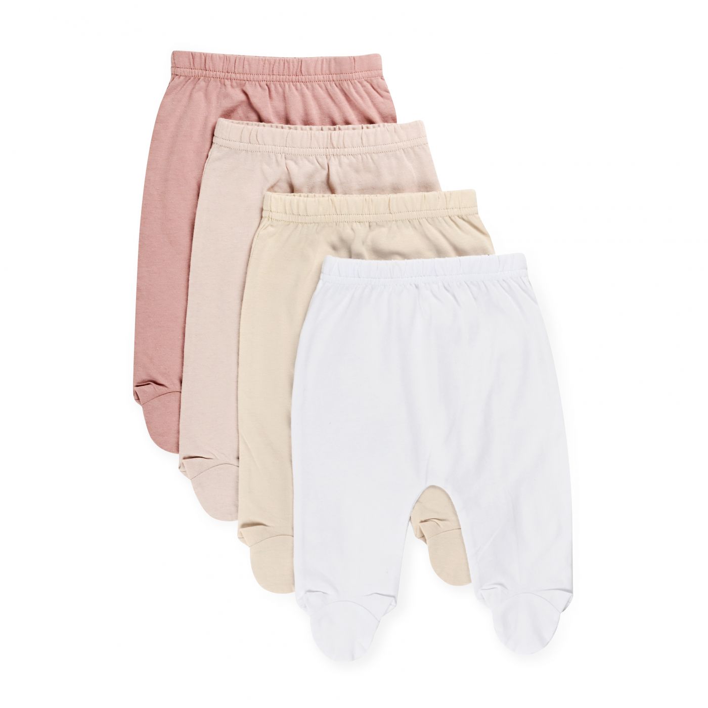 מארז רבעיית רגליות בנות NB פלנל