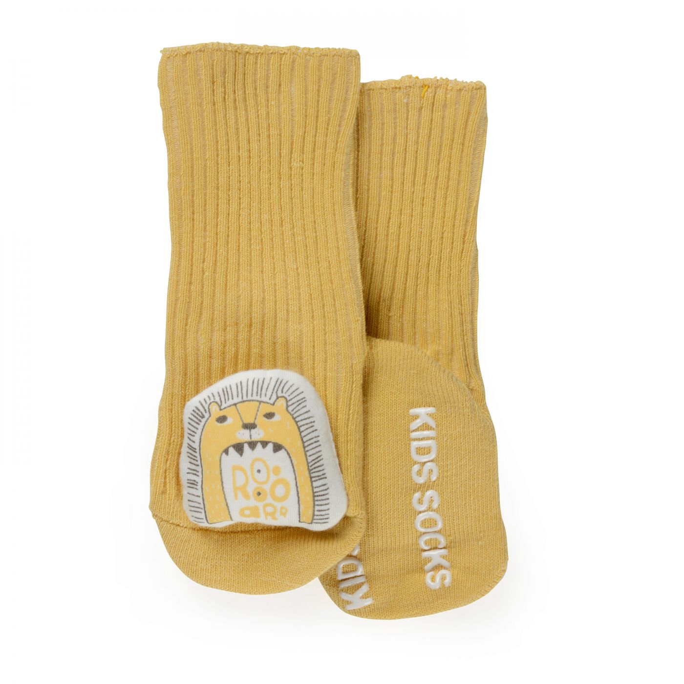 זוג גרביים צורניות עם מונע החלקה 0-6M אריה