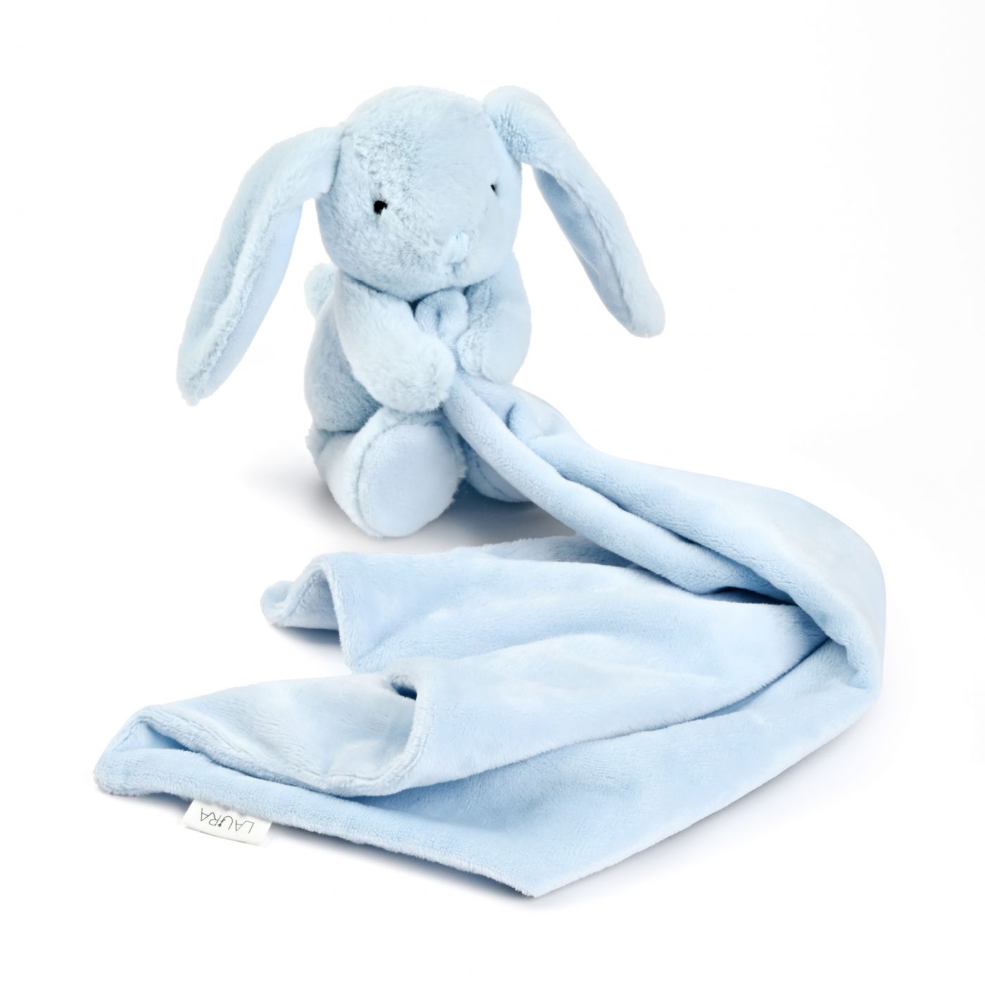 שמיכי קטיפה בובת ארנב תכלת