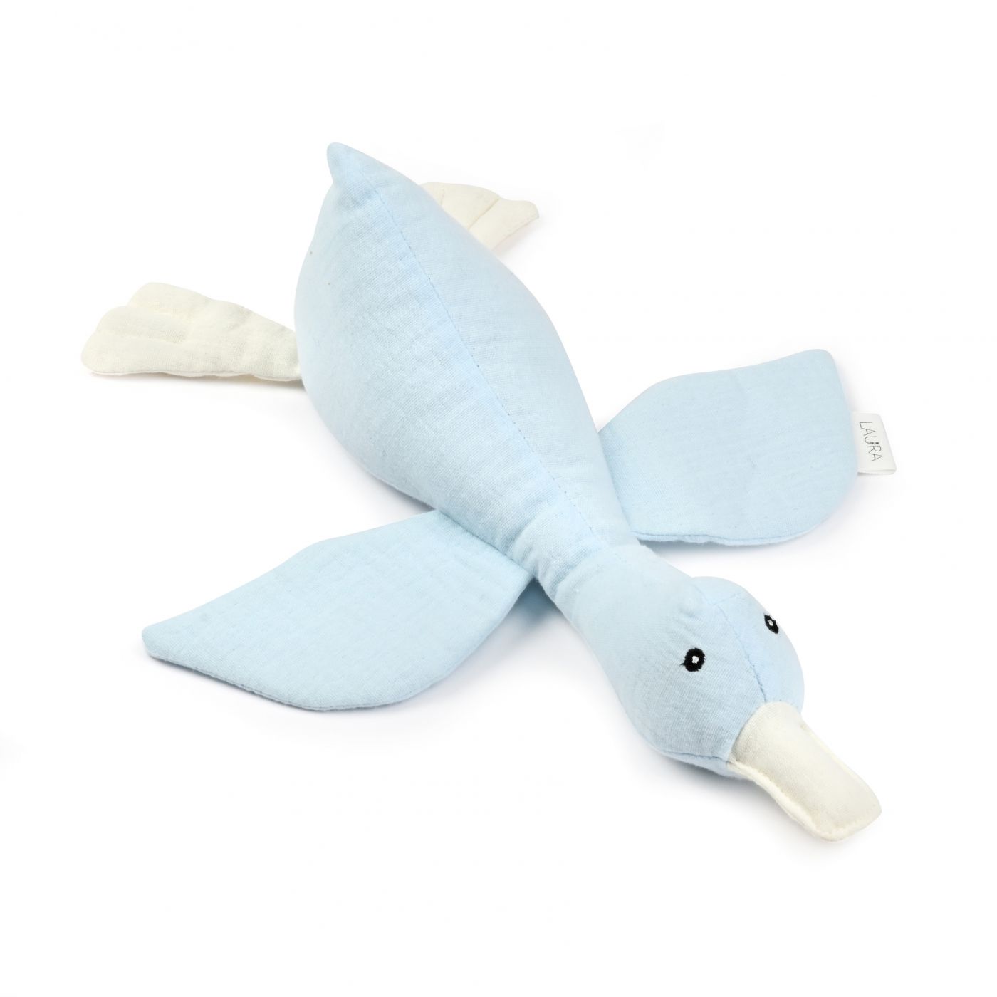 בובת רעשן ברווז תכלת